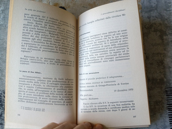 La pelle dei professori. Per una tipologia della repressione nella scuola | Giosuè Calabria; Gilberto Monti - Feltrinelli