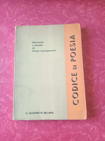 Codice di poesia. Panorama e raccolta di poesie contemporanee | Giorgio Falossi, a cura di
