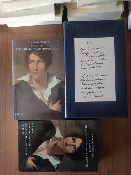 Adelchi - Discorso sopra alcuni punti della storia Longobardica in Italia 2 voll. con cofanetto | Alessandro Manzoni