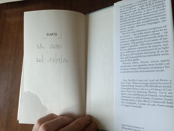 Zero k | Don Delillo - Einaudi