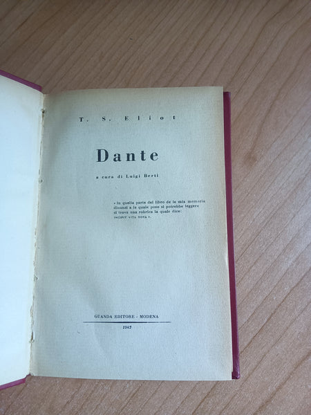 Dante | Eliot - Guanda