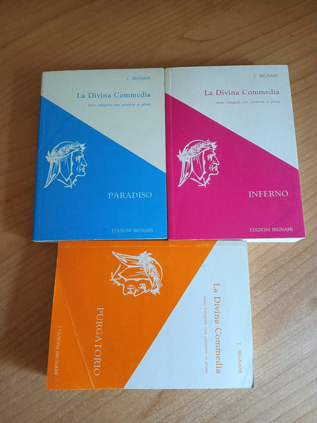 La divina commedia 3 Volumi | L. Bignami