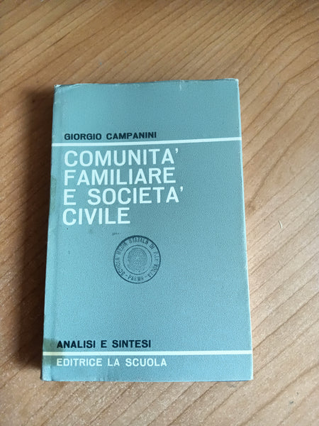 Comunità familiare e società civile | Giorgio Campanini