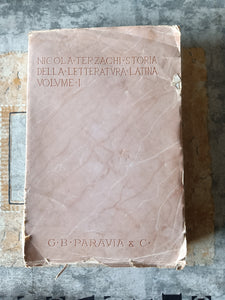 Storia della letteratura latina Vol. I | Nicola Terzachi