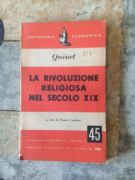 La rivoluzione religiosa nel Secolo XIX | Edgar Quinet
