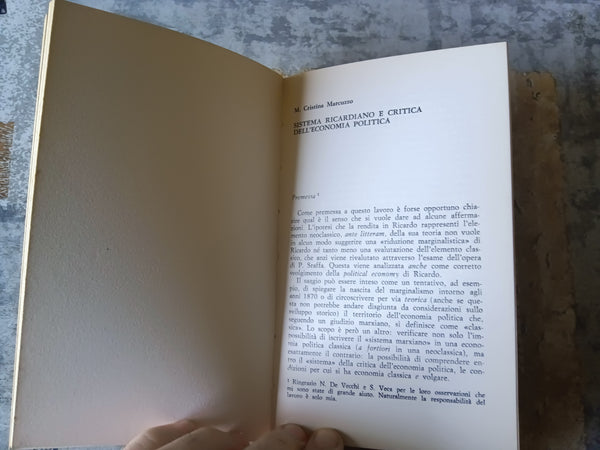 Marxismo e critica delle teorie economiche | Veca Salvatore a cura di