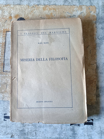 Miseria della filosofia | Karl Marx