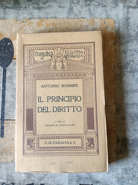 Il principio del diritto | Antonio Rosmini