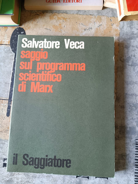 Saggio sul programma scientifico di Marx | Salvatore Veca