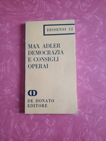 Democrazia e consigli operai  | Max Adler