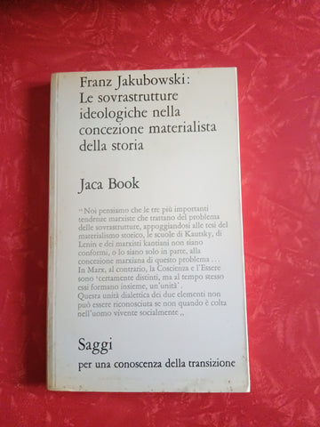 Le sovrastrutture ideologiche nella concezione materialista della storia | Franz Jakubowski