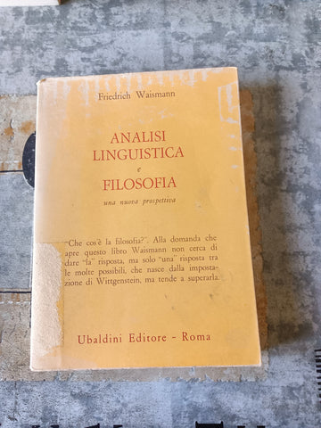 Analisi Linguistica e Filosofia | Waismann Friedrich