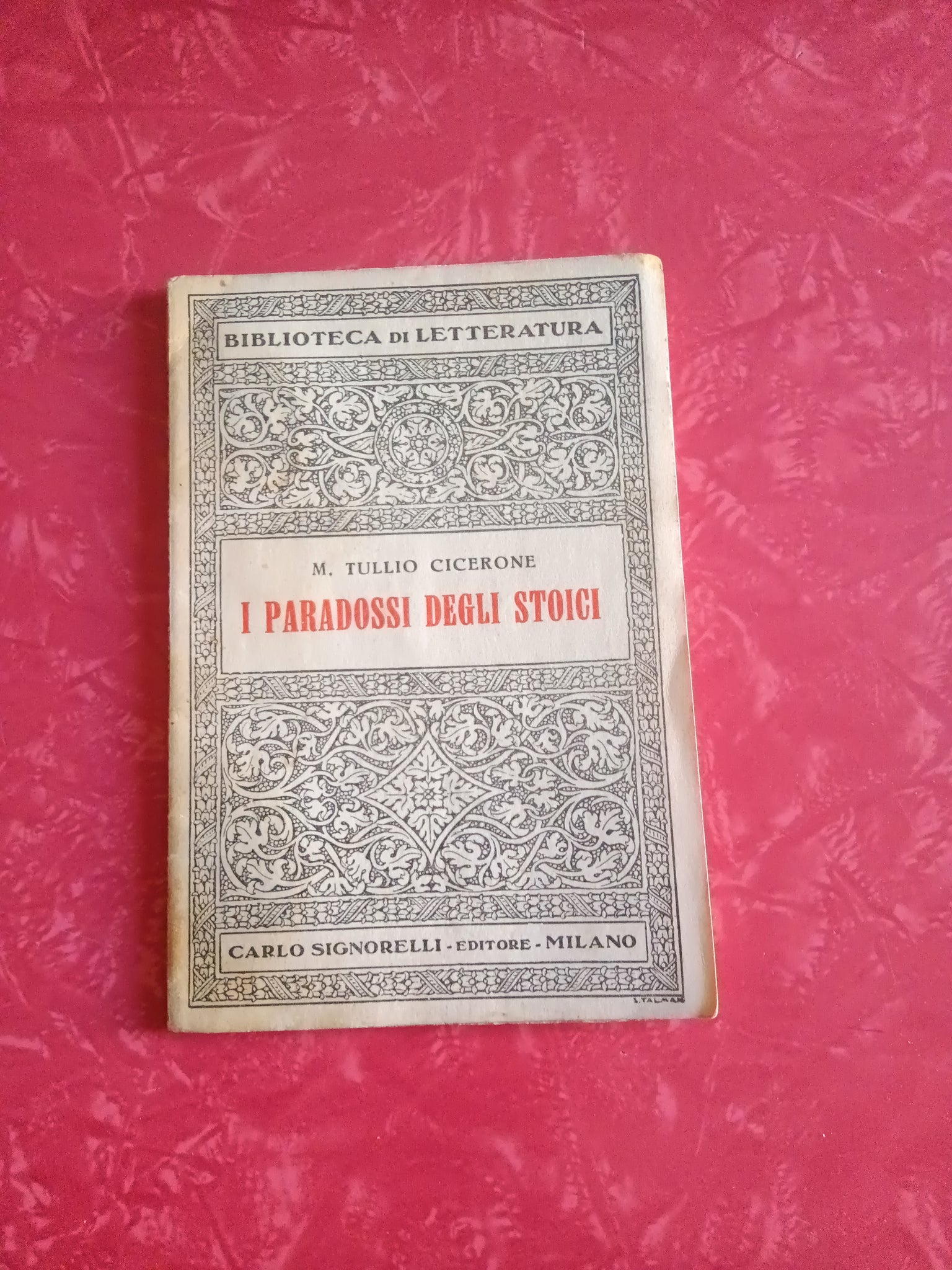 I Paradossi degli Stoici | M. Tullio Cicerone