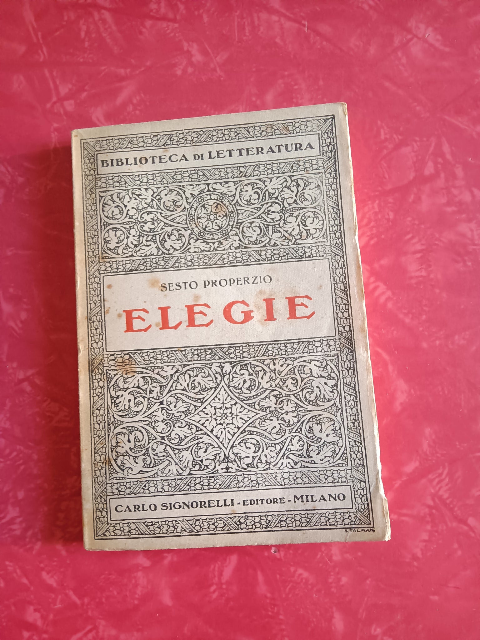 Elegie | Sesto Properzio