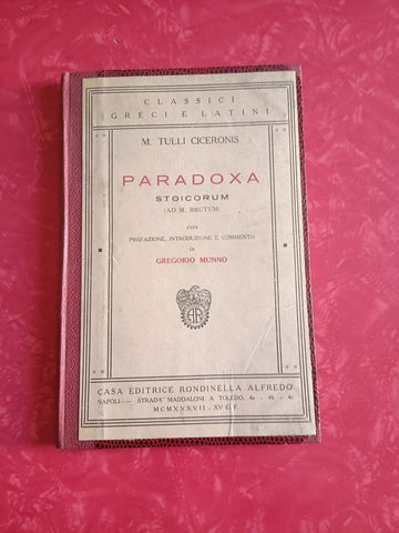 Paradoxa | M. Tulli Ciceronis