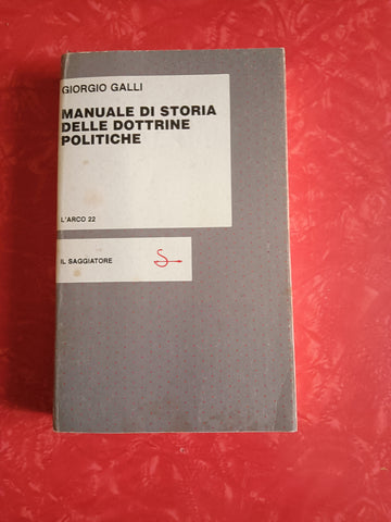 Manuale di storia delle dottrine politiche | Giorgio Galli - Il Saggiatore