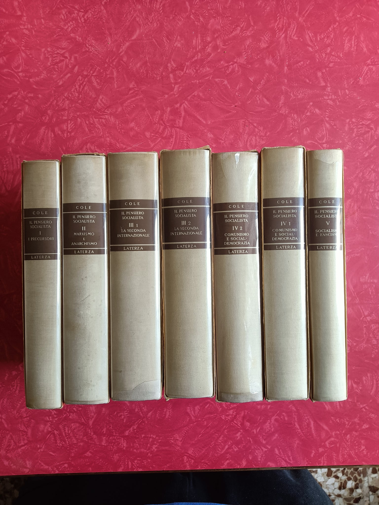 Storia del pensiero socialista 7 volumi | G. D. H. Cole - Laterza