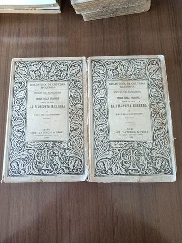 Storia della filosofia. Parte quarta. La filosofia moderna: L’età dell’Illuminismo 2 Voll. | Guido de Ruggiero - Laterza