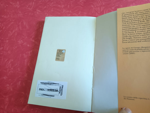 La letteratura come menzogna | Giorgio Manganelli - Adelphi