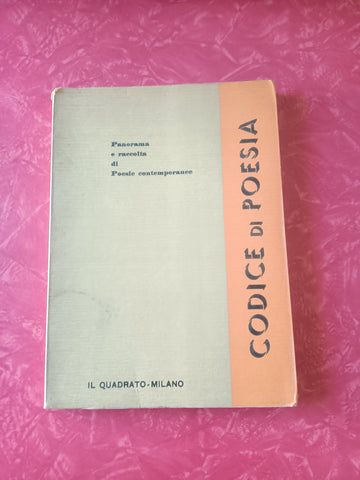 Codice di poesia. Panorama e raccolta di poesie contemporanee | Giorgio Falossi, a cura di