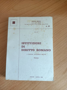 Istituzioni di diritto romano | Aa.Vv