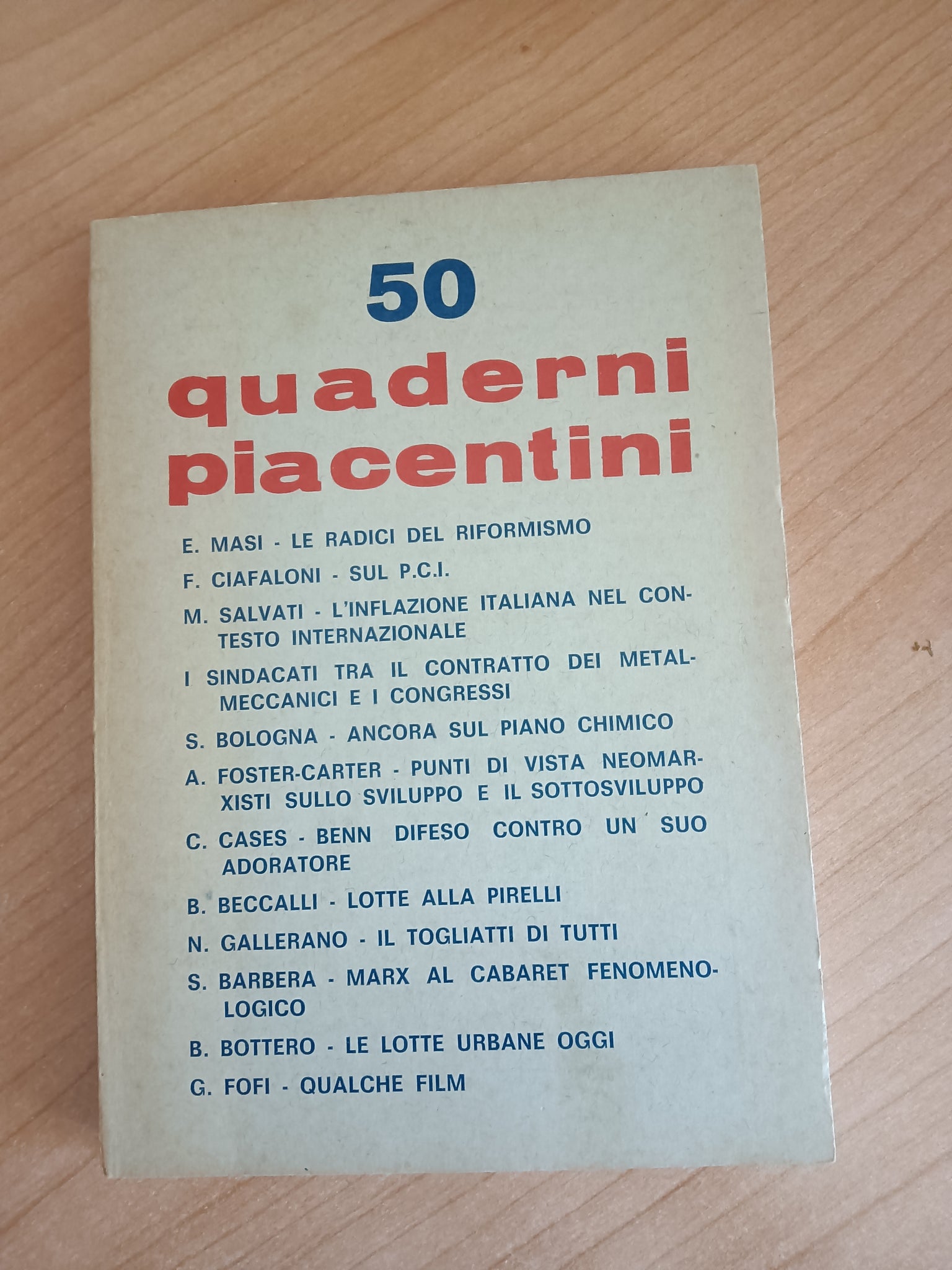 Quaderni piacentini 50