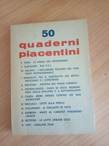Quaderni piacentini 50