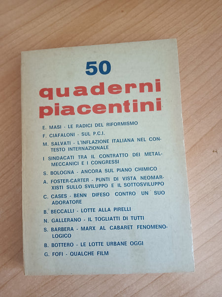 Quaderni piacentini 50