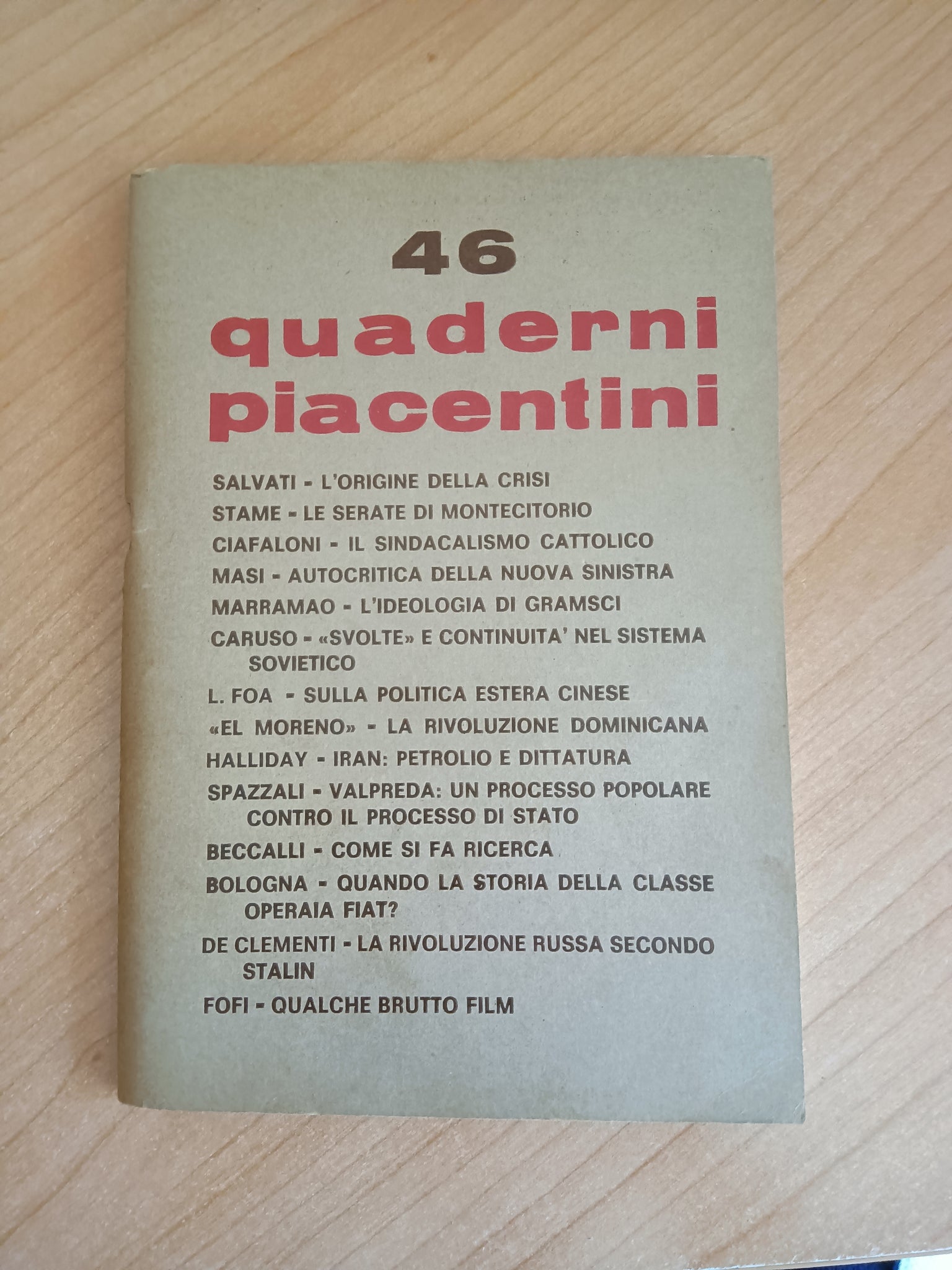 Quaderni piacentini 46