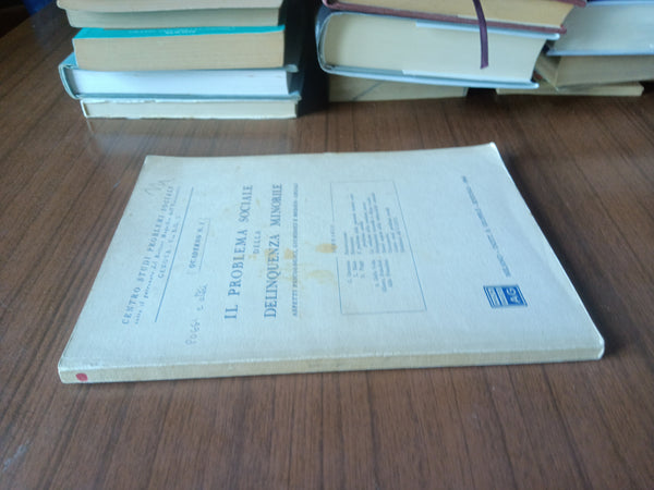 Il problema sociale della delinquenza minorile. Aspetti psicologici, giuridici e medico legali | Aa.Vv