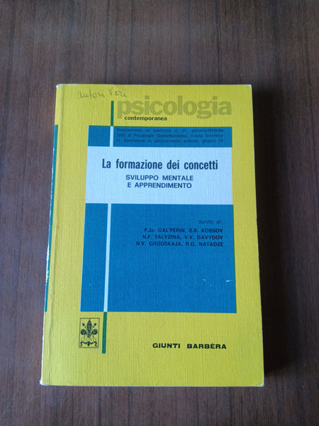 La formazione dei concetti | Aa.Vv