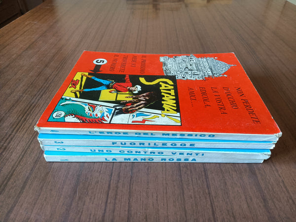 La mano rossa; Uno contro venti; Fuorilegge; L’eroe del Messico. 1° ristampa | Giovanni Luigi Bonelli; Aurelio Galleppini