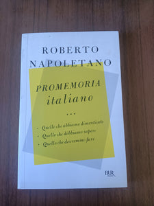 Promemoria italiano | Roberto Napoletano - Rizzoli