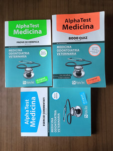 Alpha Test Medicina. 3 Voll. Esercizi commentati. Prove di verifica. 8000 Quiz. Per l’ammissione a medicina, odontoiatria, veterinaria
