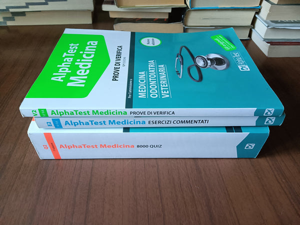 Alpha Test Medicina. 3 Voll. Esercizi commentati. Prove di verifica. 8000 Quiz. Per l’ammissione a medicina, odontoiatria, veterinaria