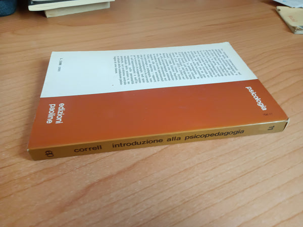Introduzione alla psicopedagogia | Werner Correll