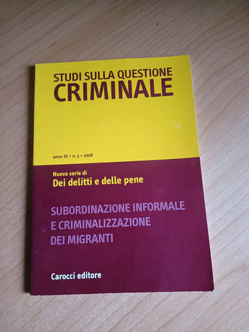 Studi sulla questione criminale