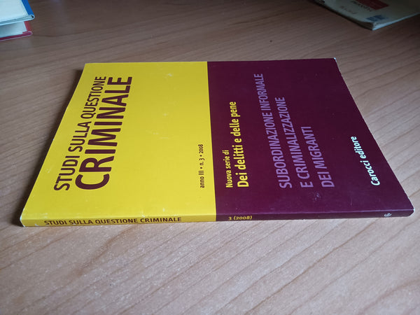 Studi sulla questione criminale