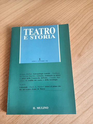 Teatro e storia 1. Ottobre 1986 | Aa.Vv - Mulino