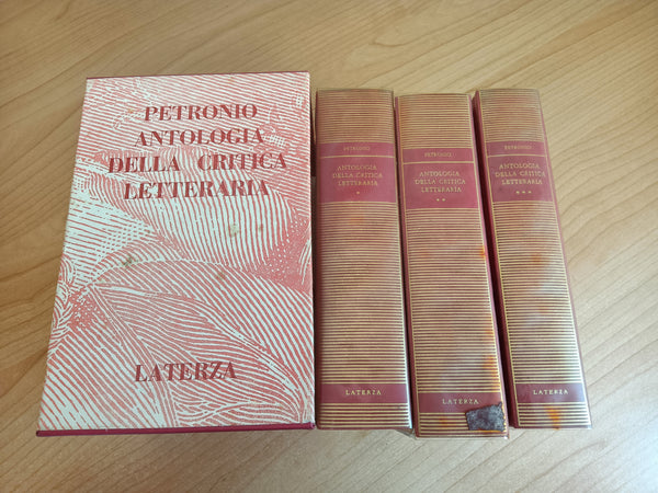 Antologia della critica letteraria 3 Voll. con cofanetto | Petronio - Laterza
