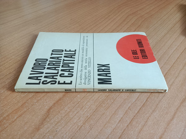 Lavoro salariato e capitale | Karl Marx - Editori Riuniti