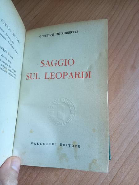 Saggi sul leopardi | Robertis