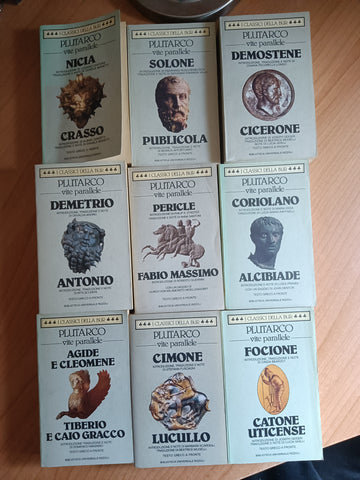 Vite parallele 9 Volumi | Plutarco - Rizzoli