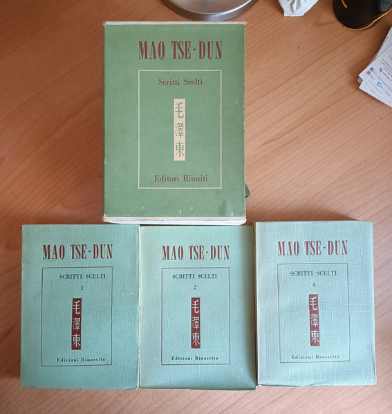 Scritti scelti Vol. 1, 2, 4 con cofanetto | Mao Tse Tung - Editori Riuniti
