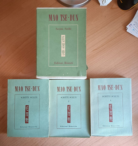 Scritti scelti Vol. 1, 2, 4 con cofanetto | Mao Tse Tung - Editori Riuniti