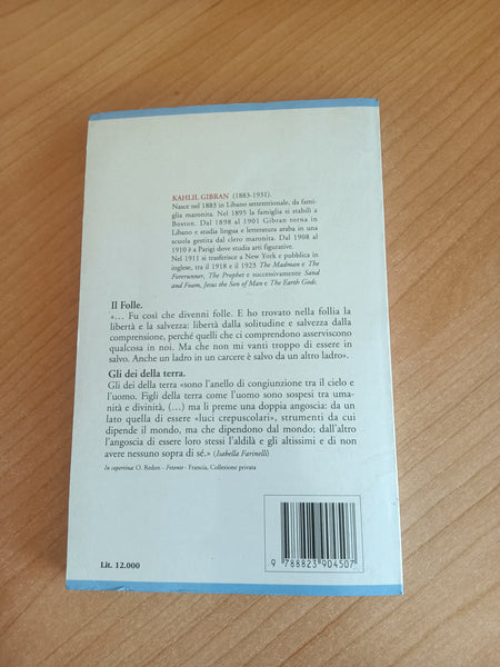Il folle. Gli dei della terra | Kahlil Gibran