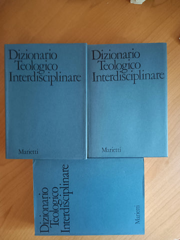 Dizionario Teologico Interdisciplinare 3 Voll.