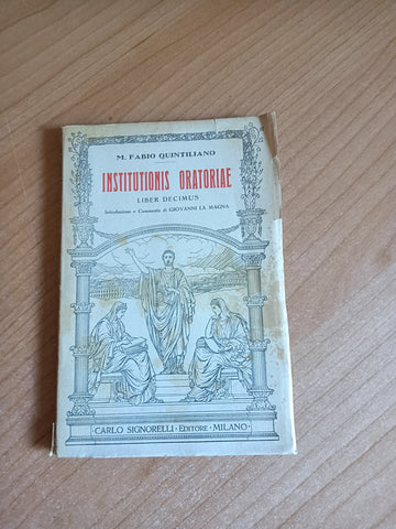 Institutionis oratoriae. Liber Decimus | Quintiliano