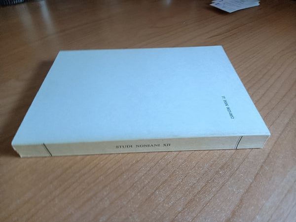 Studi Noniani XII -Università di Genova. Facoltà di lettere