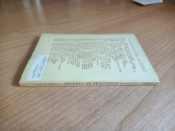 Decreta et praecepta | Seneca